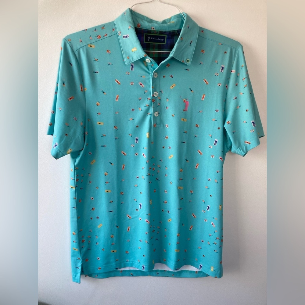 William Murray Golf Teal Polo Shirt